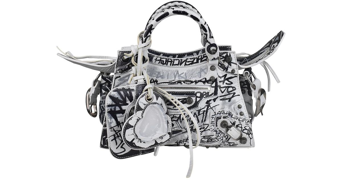【BALENCIAGA】Neo cagolo city ハンドbag ホワイトカラー Balenciaga Neo Cagole City Small Handbag | Saks Fifth Avenue