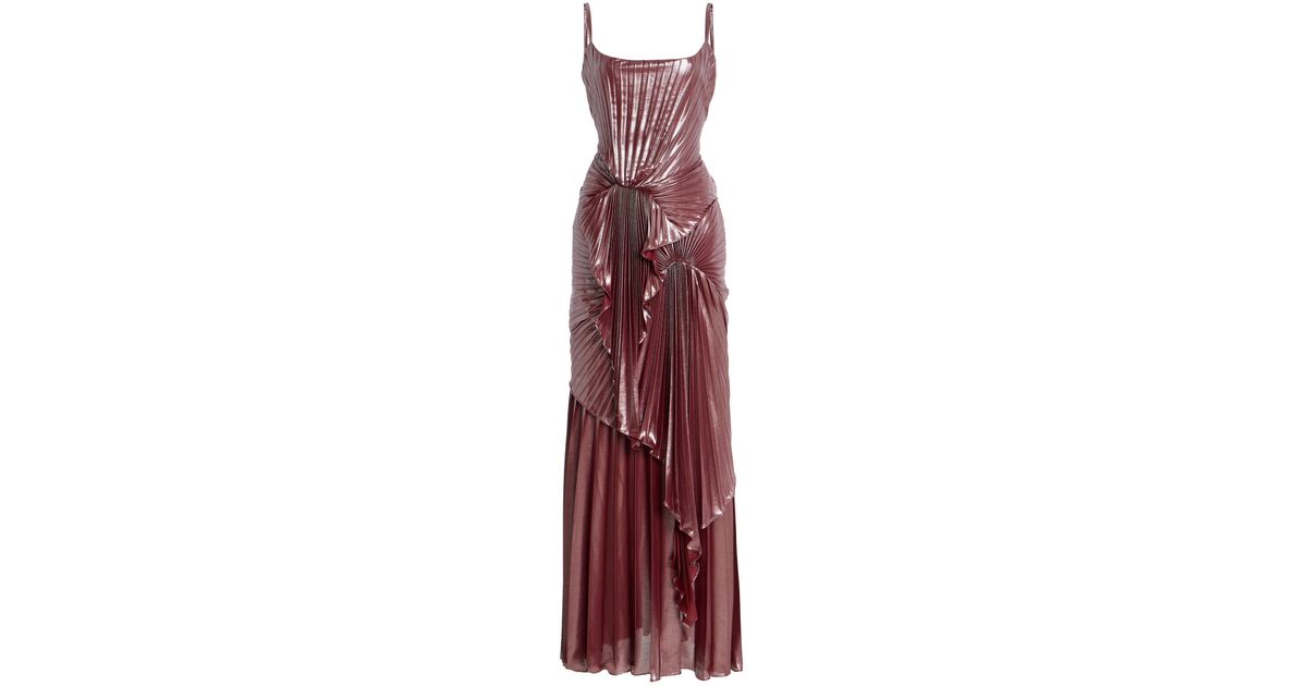 Georgia Hardinge Torrent Lam Maxi Dress in Purple | Lyst
