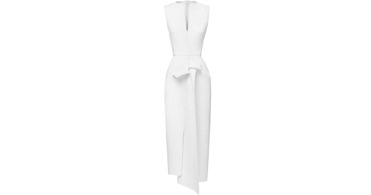 Maticevski Denote Midi Dress in White | Lyst Canada