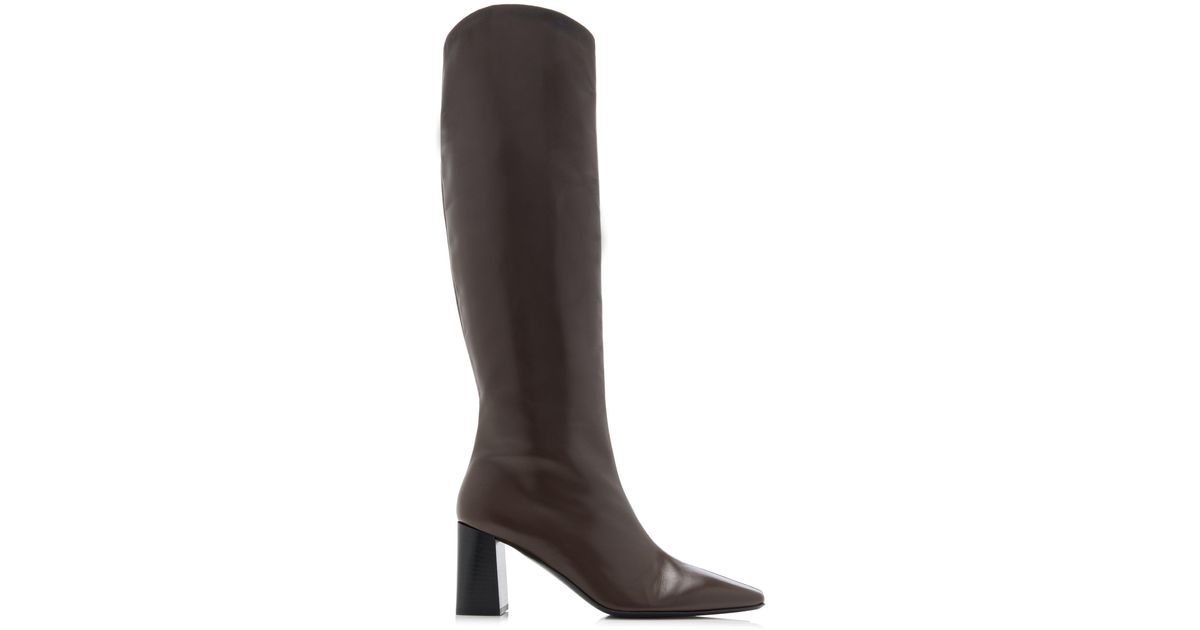 Square Toe Brown Boots