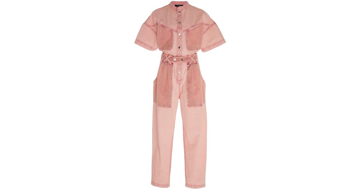 isabel marant tundra denim jumpsuit