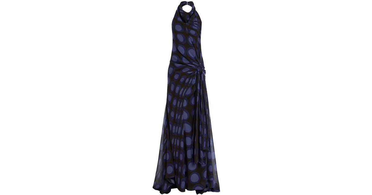 halter dress skater Short Sarong Dress Elastic Back Retro Oasis Palms Moss / S main image 0