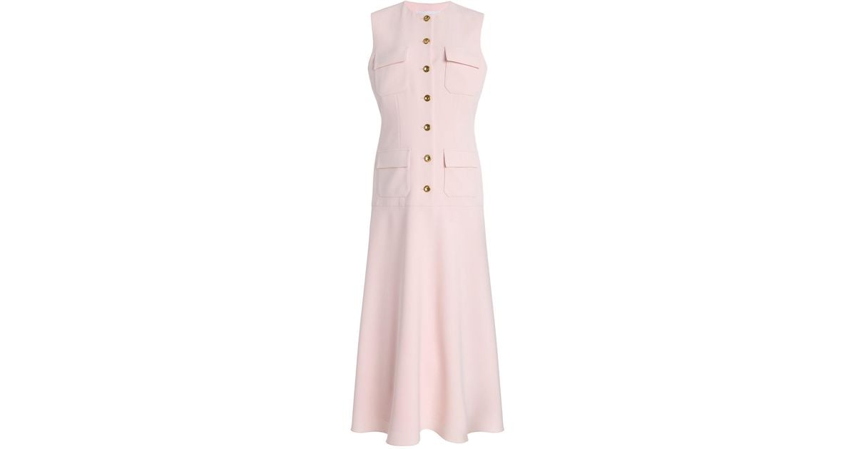 brandon maxwell crepe midi dress Brandon Maxwell Draped Embellished Crepe Midi Dress - Women - Ivory Dresses