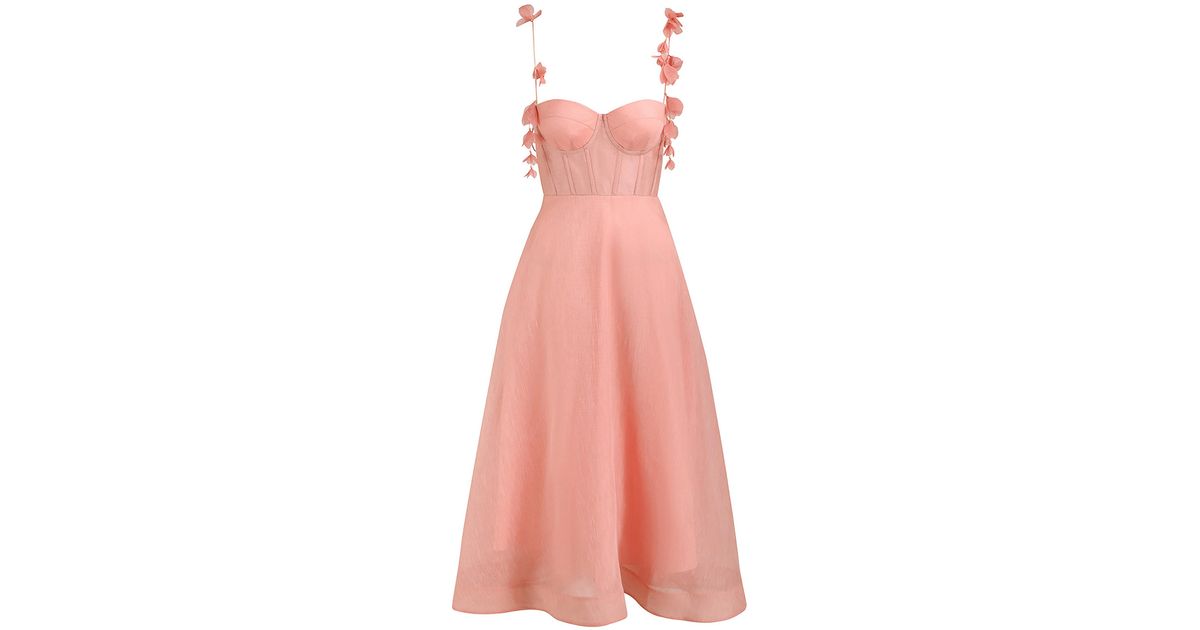 prom dresses corset style Zimmerman Wonderland Midi Corset Dress for Hire