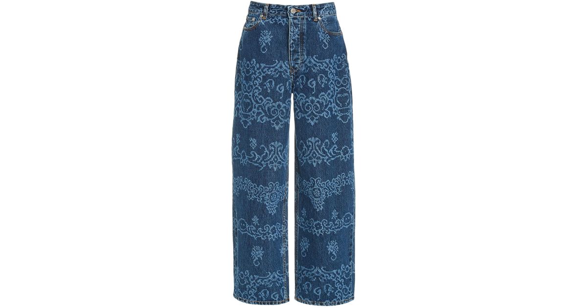 Ganni Laser Denim Denim in Blue | Lyst