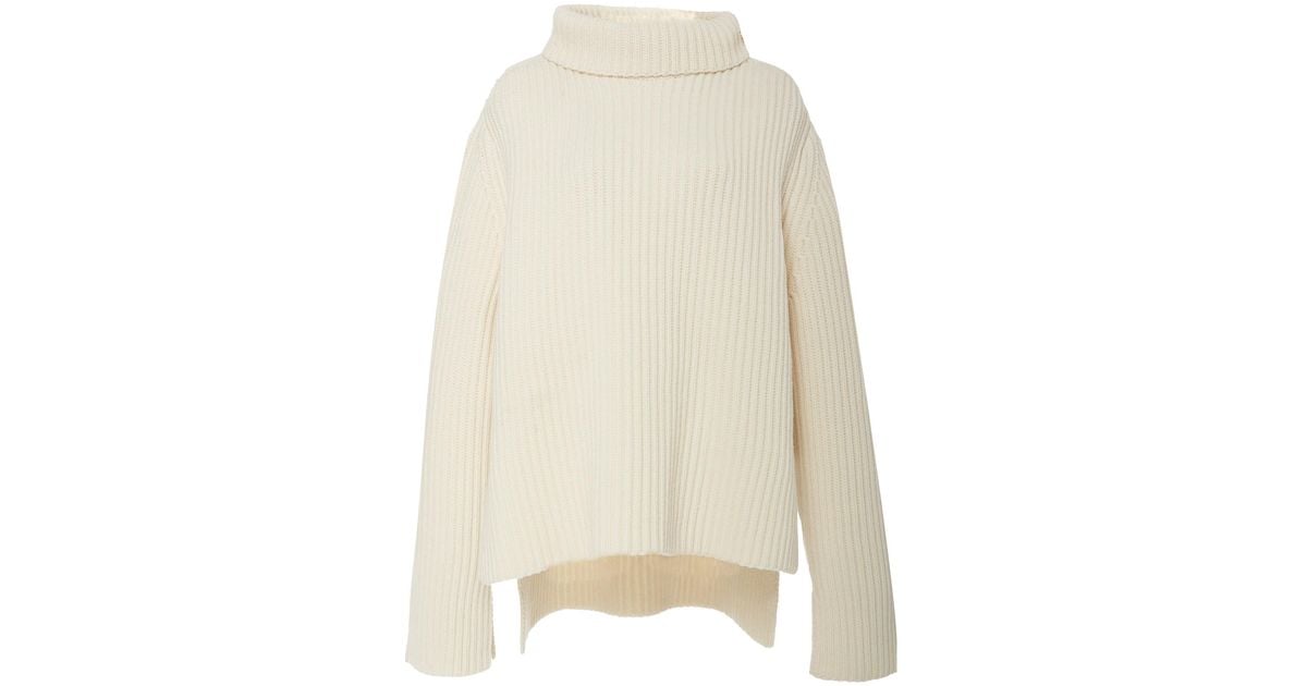 joseph oversized wool turtleneck sweater