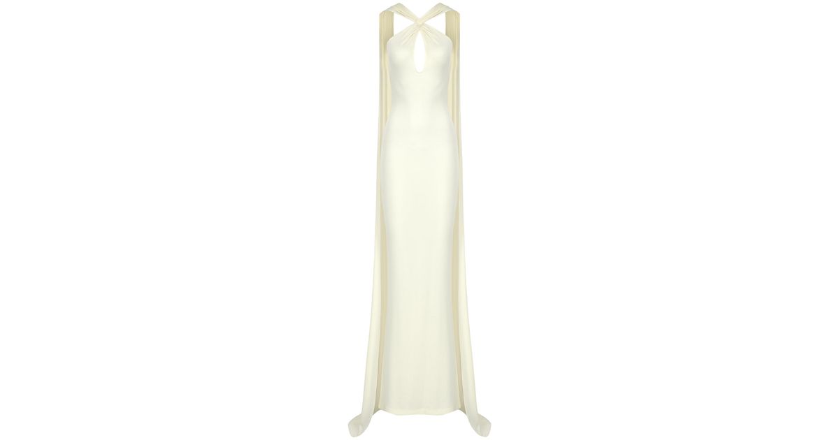 The New Arrivals Ilkyaz Ozel Maia Twisted Jersey Maxi Dress in White | Lyst The New Arrivals Ilkyaz Ozel Maia Twisted Jersey Maxi Dress in White | Lyst