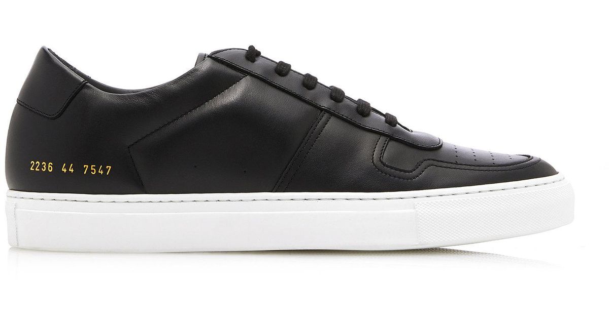 Common Projects Bball Leather Sneakers in Black for Men - Save 60% - Lyst