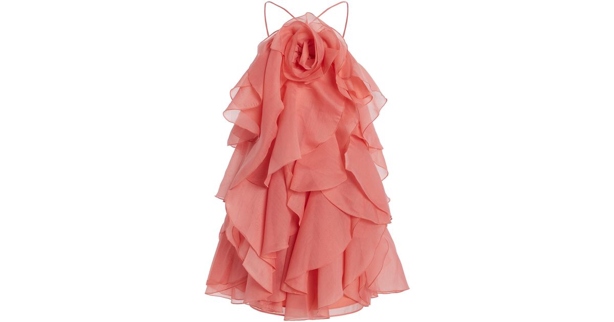 【AJE】パステルピンク♪フリルドレス★Pandorea Layered Mini Pandorea Layered Mini Dress | Fuchsia Rose | Aje – Aje ROW