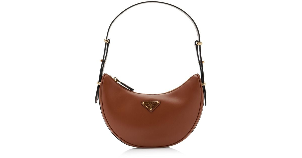 Prada Arqué Leather Shoulder Bag - Farfetch