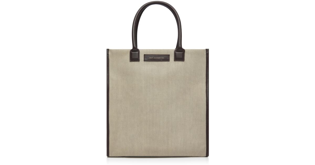 structured canvas tote