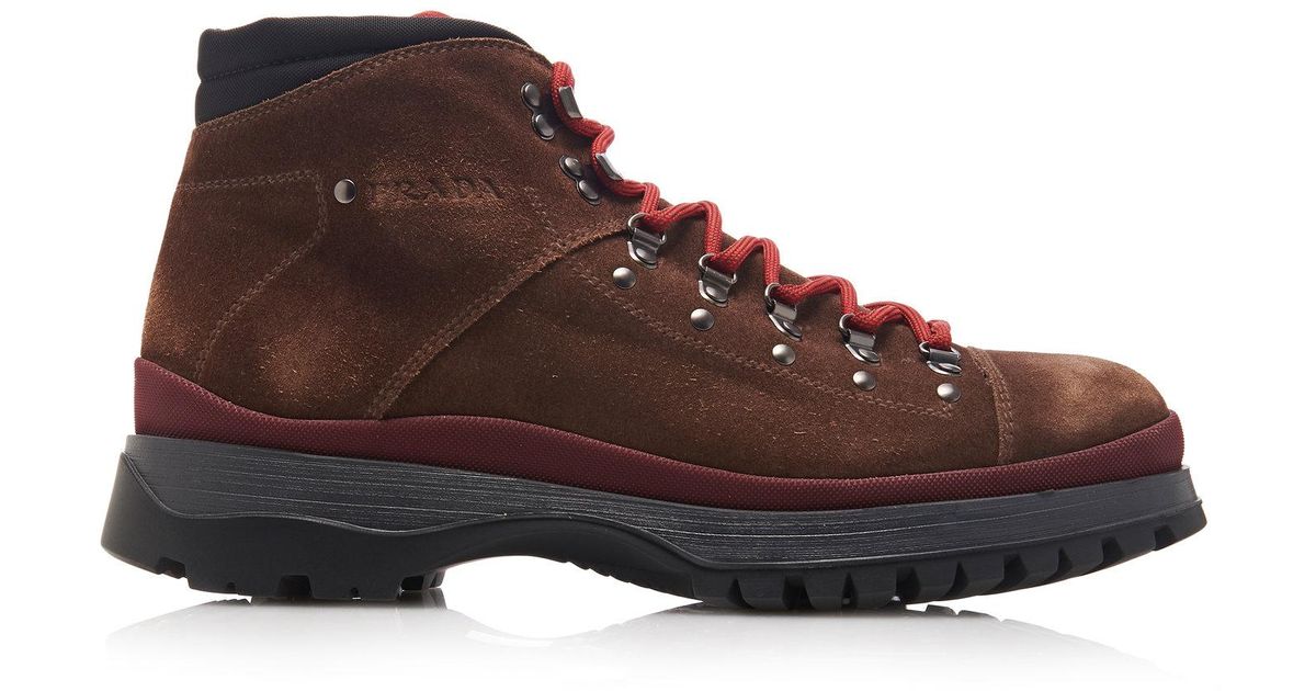 prada canvas hiker boots