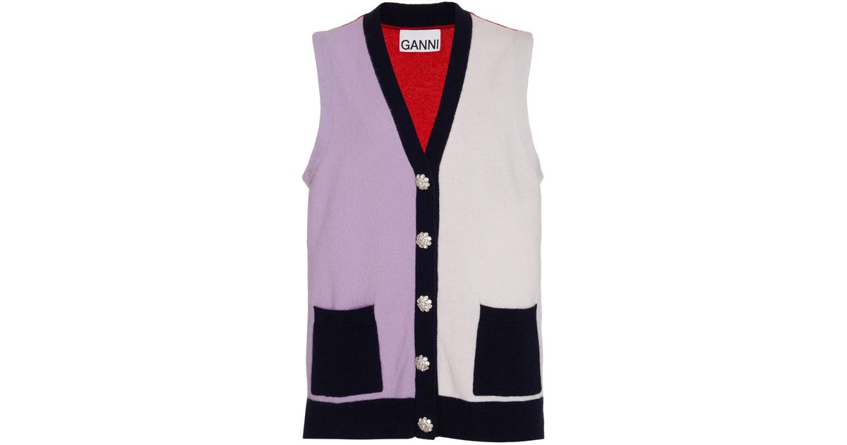 ganni cashmere vest