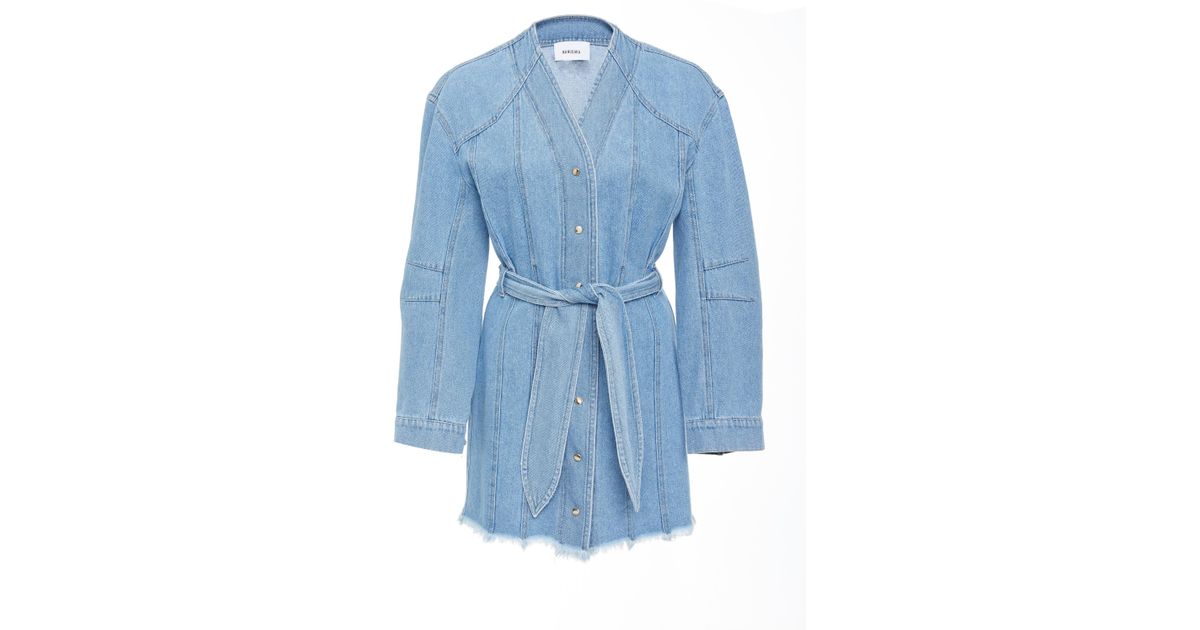 nanushka denim dress