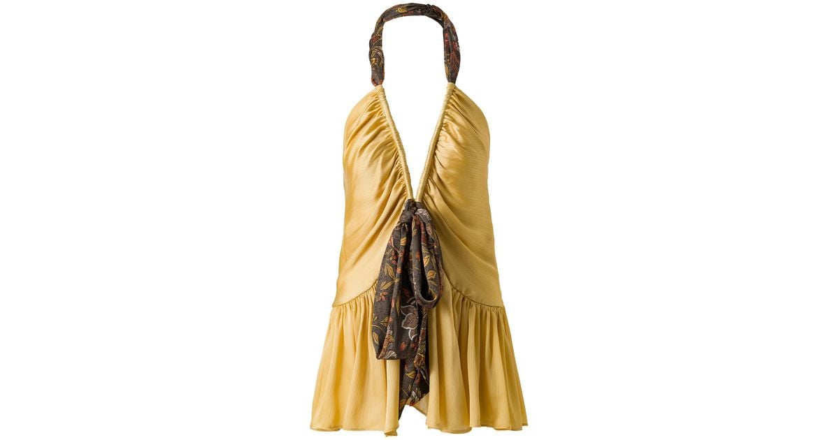 slim fit dress slacks Toni - Satin Halter-Neck Mini Dress main image 1