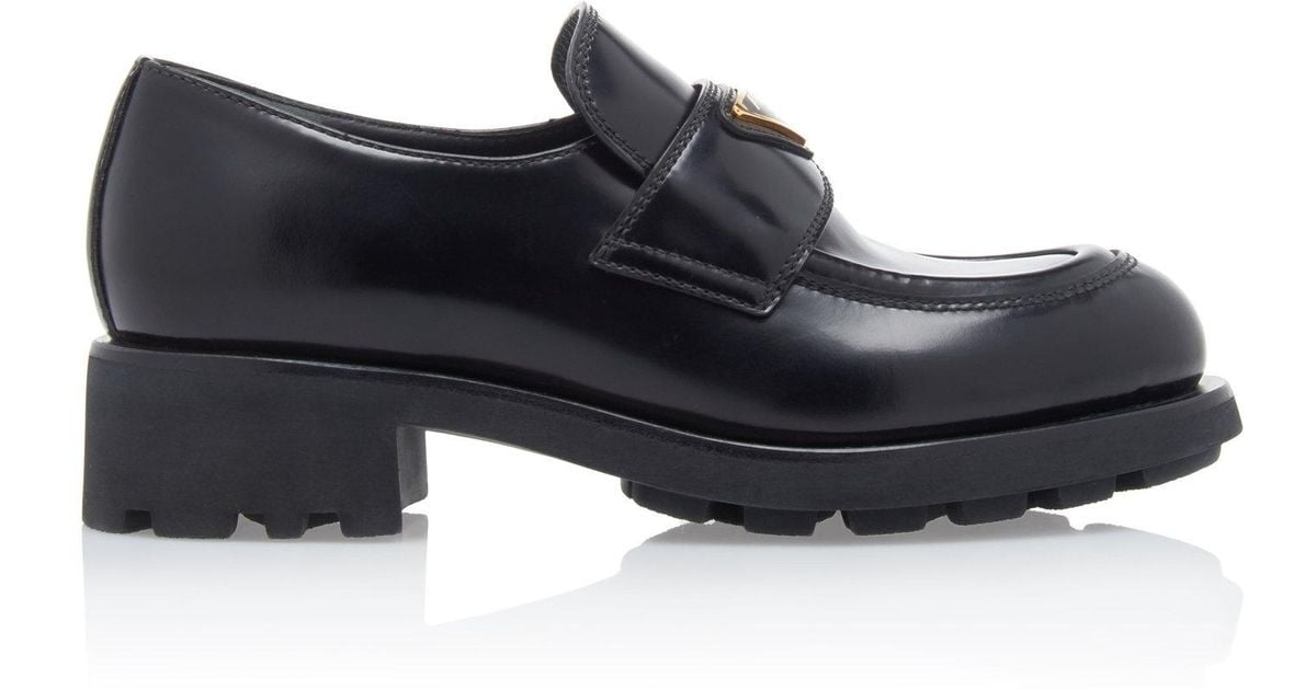 prada platform loafers
