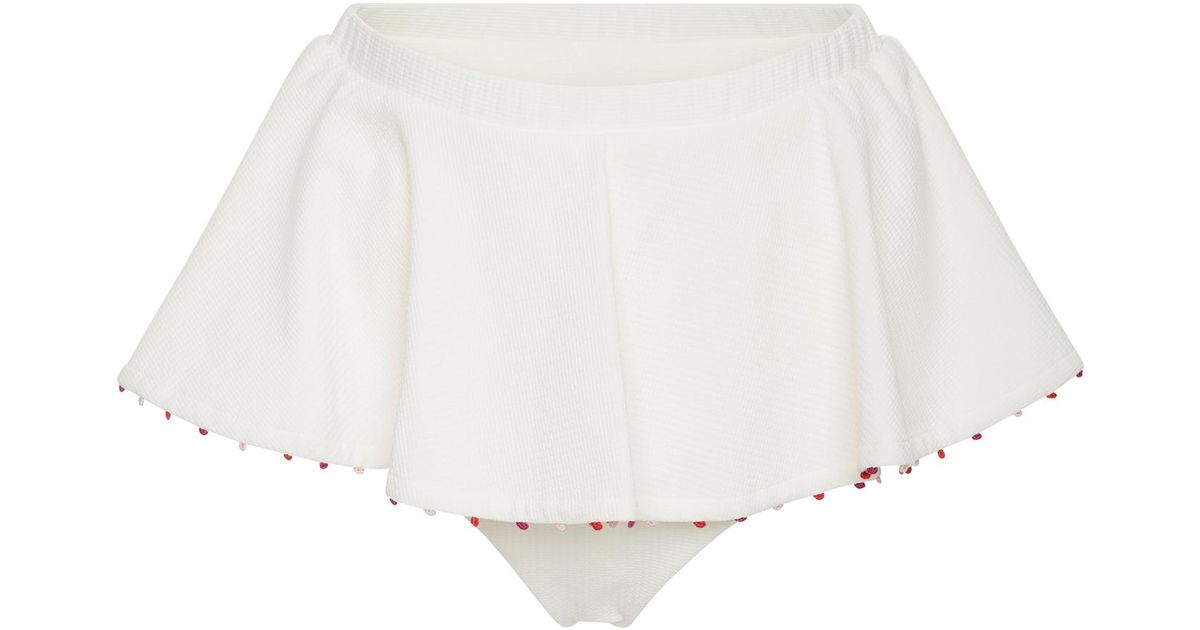 high waisted peplum bikini bottom