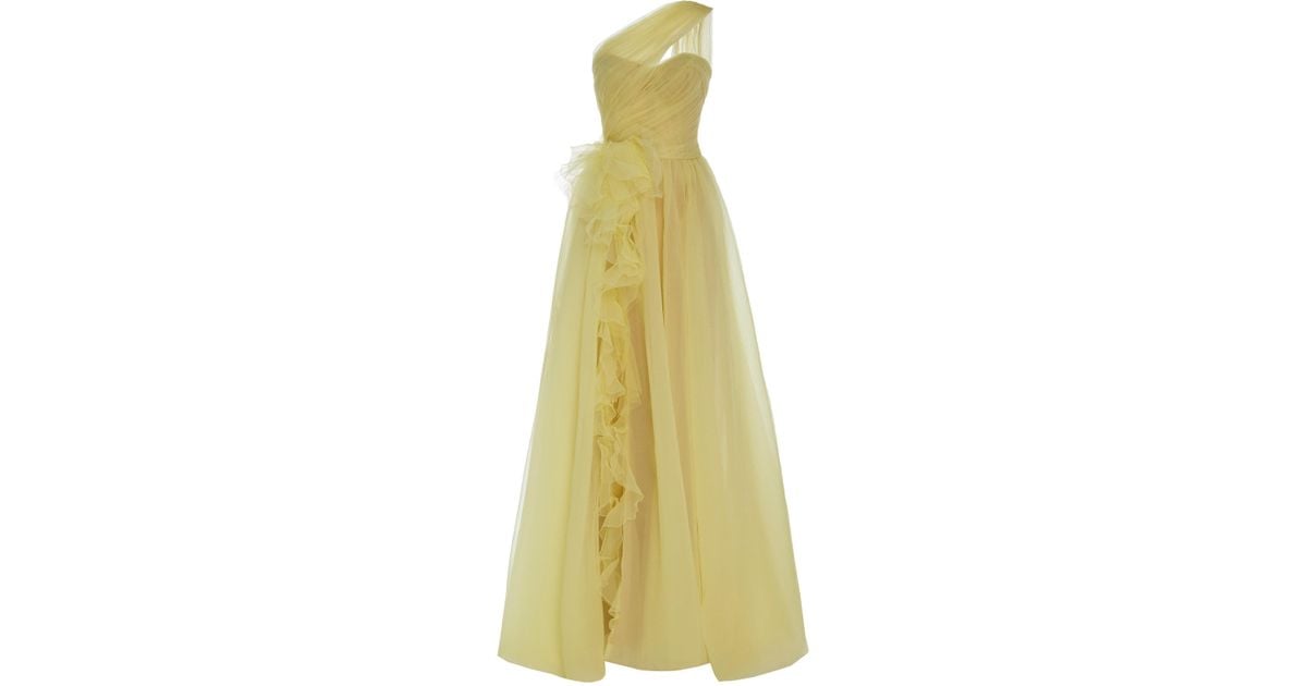 marchesa yellow gown