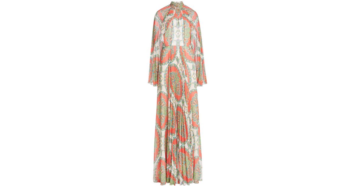 ワンピース ETRO Viscose dress multicolor print Etro Viscose Dress With Iconic Multicolor Print In Blue - 50