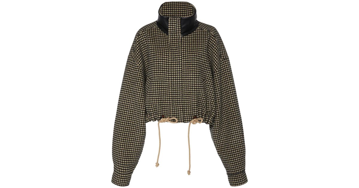 Nanushka Logan Houndstooth Wool-blend 