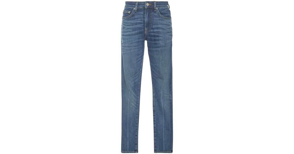Brock Collection Denim James Mid-rise Skinny Jeans in Blue - Lyst