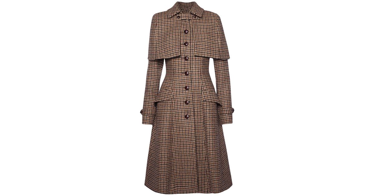 Lena Hoschek Sherlock Coat in Brown | Lyst