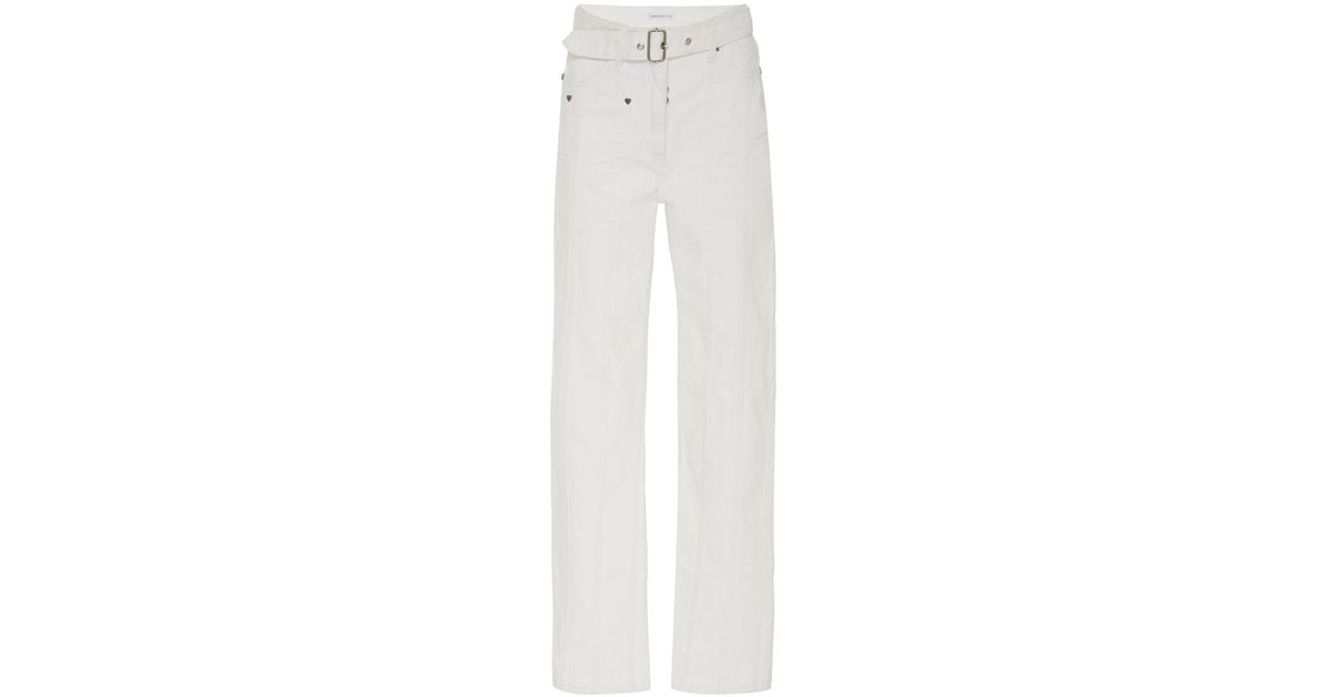 Saks Potts Denim Jewel Jeans in White | Lyst