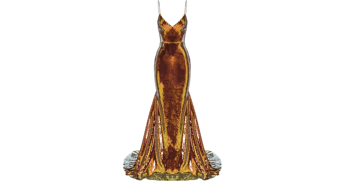 Alex perry gold dress 2025