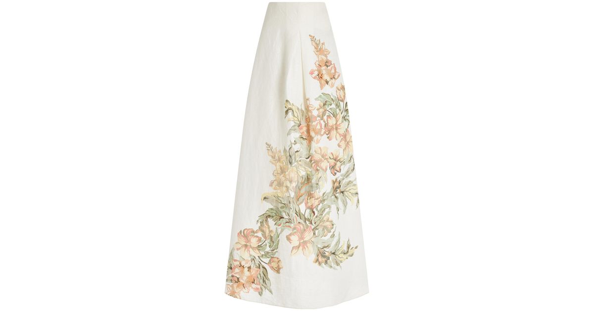 Significant Other Parisa Strapless Linen Maxi Dress in White | Lyst