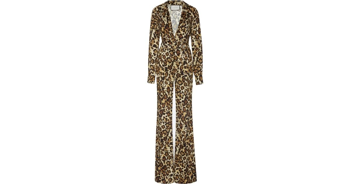 alexis leopard jumpsuit