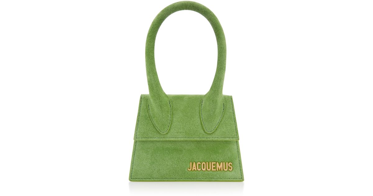 jacquemus bag green suede