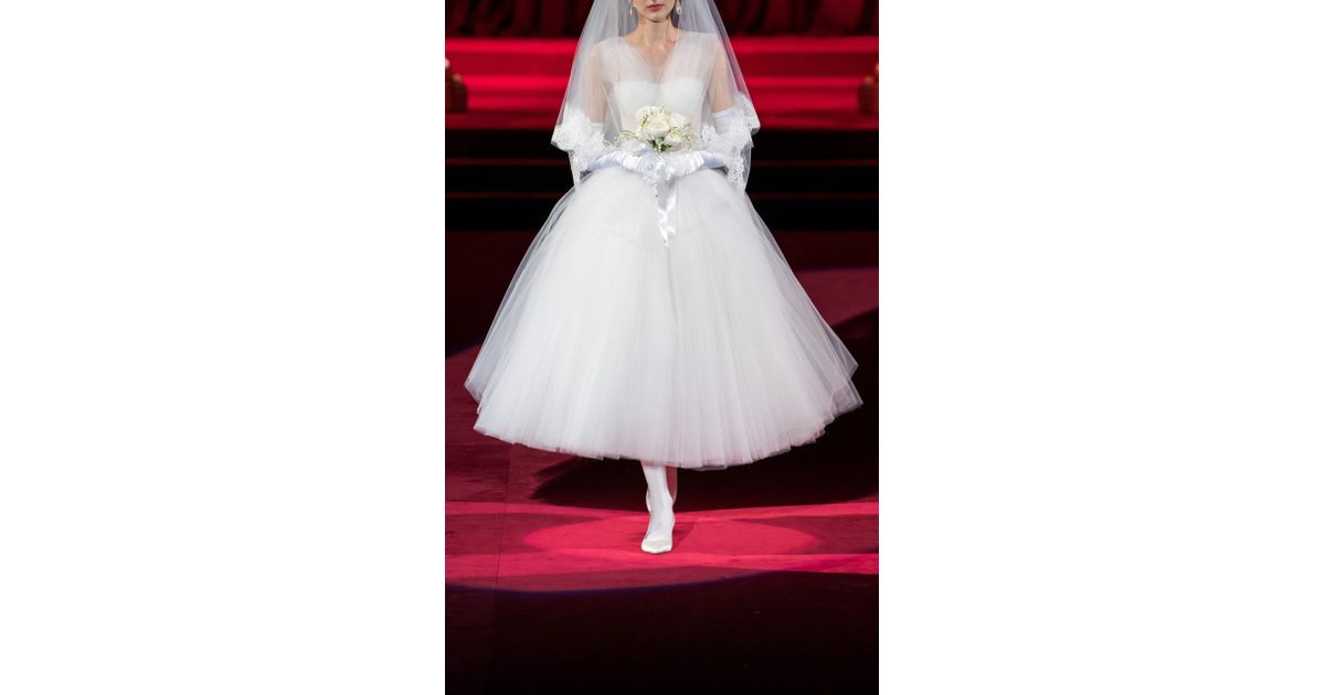 Dolce & Gabbana Ball Gown Tulle Wedding Dress in White Lyst