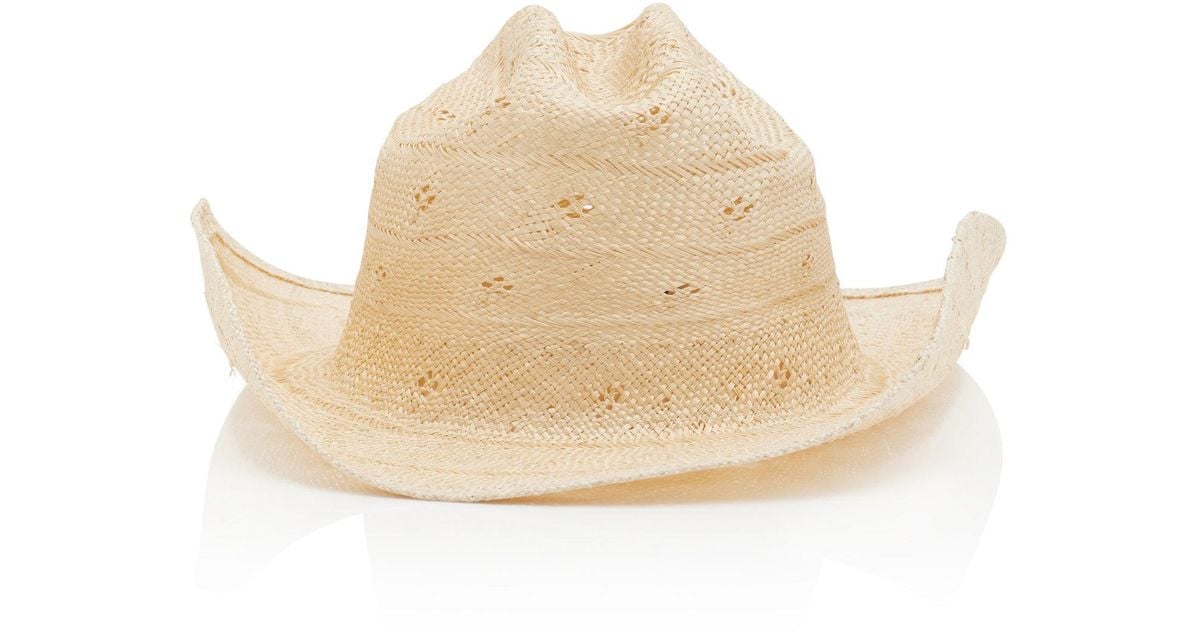 Lack of Color The Desert Rose Straw Cowboy Hat in White Lyst