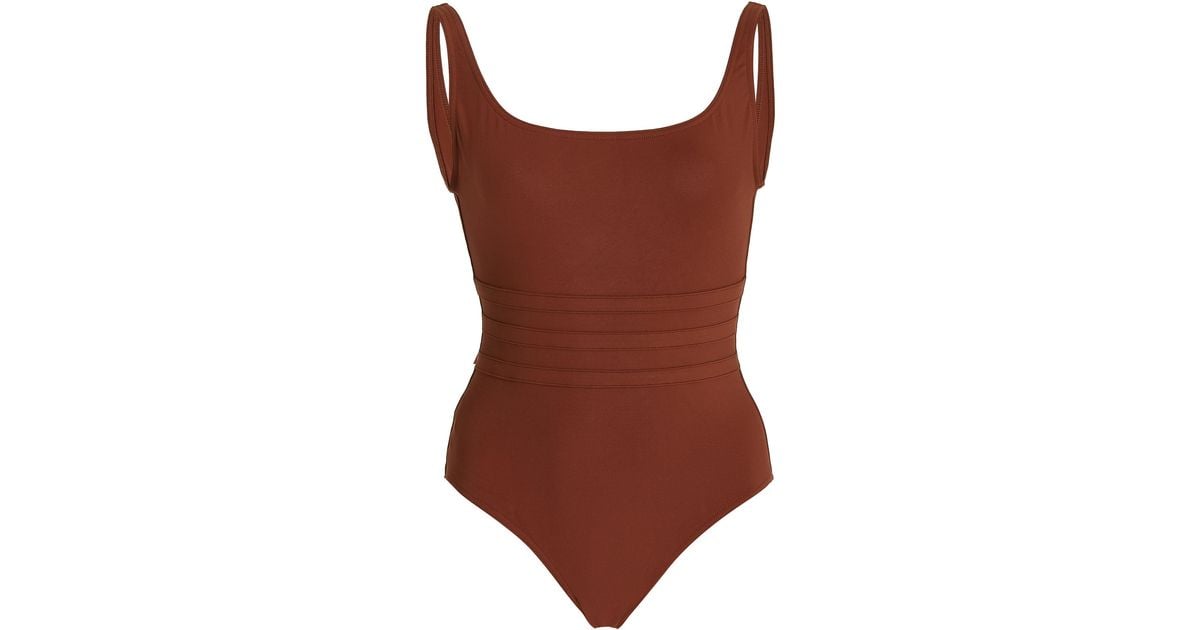 Eres Asia Onepiece Swimsuit in Brown Lyst