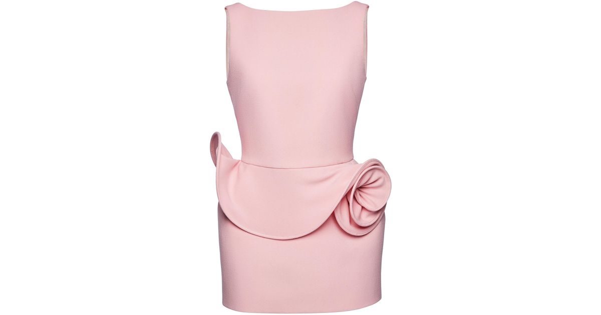 magda butrym rosette mini dress Magda Butrym Rosette Mini Dress in Blue