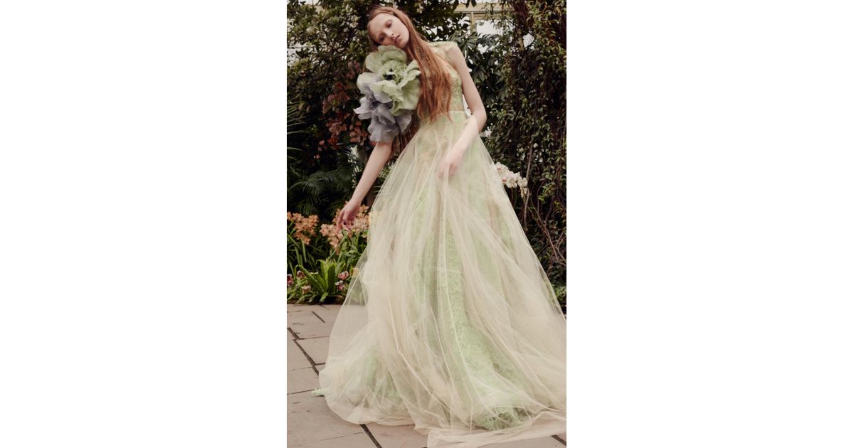Vera wang hotsell green dress