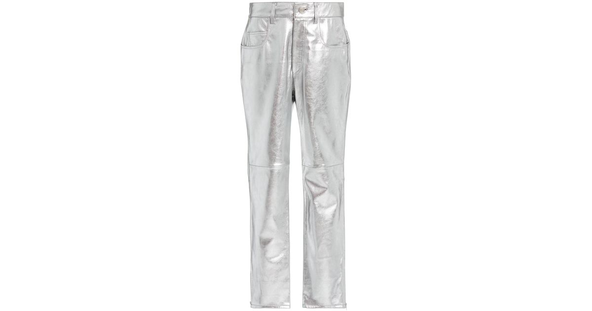 Isabel Marant Novida Metallic Leather Pants, $2,300, Nordstrom