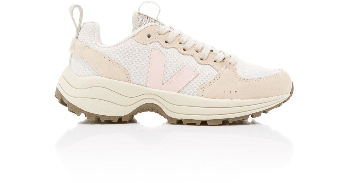 Veja Venturi Leather And Mesh Sneakers in Pink - Lyst