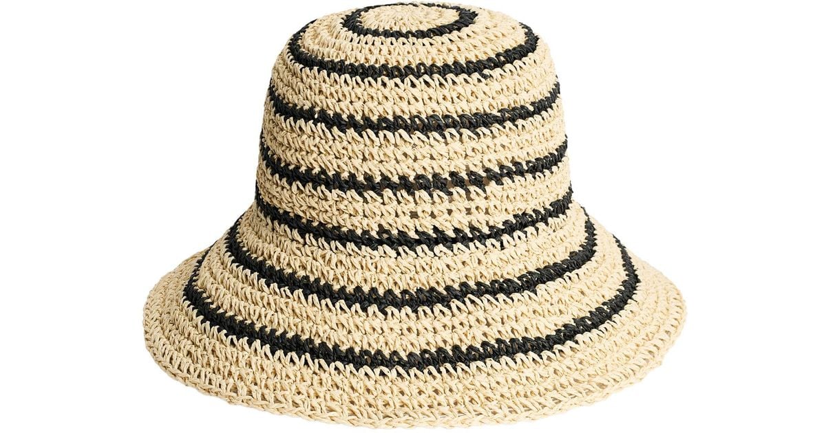 By Malene Birger Strawilla Paper Bucket Hat in Natural for Men