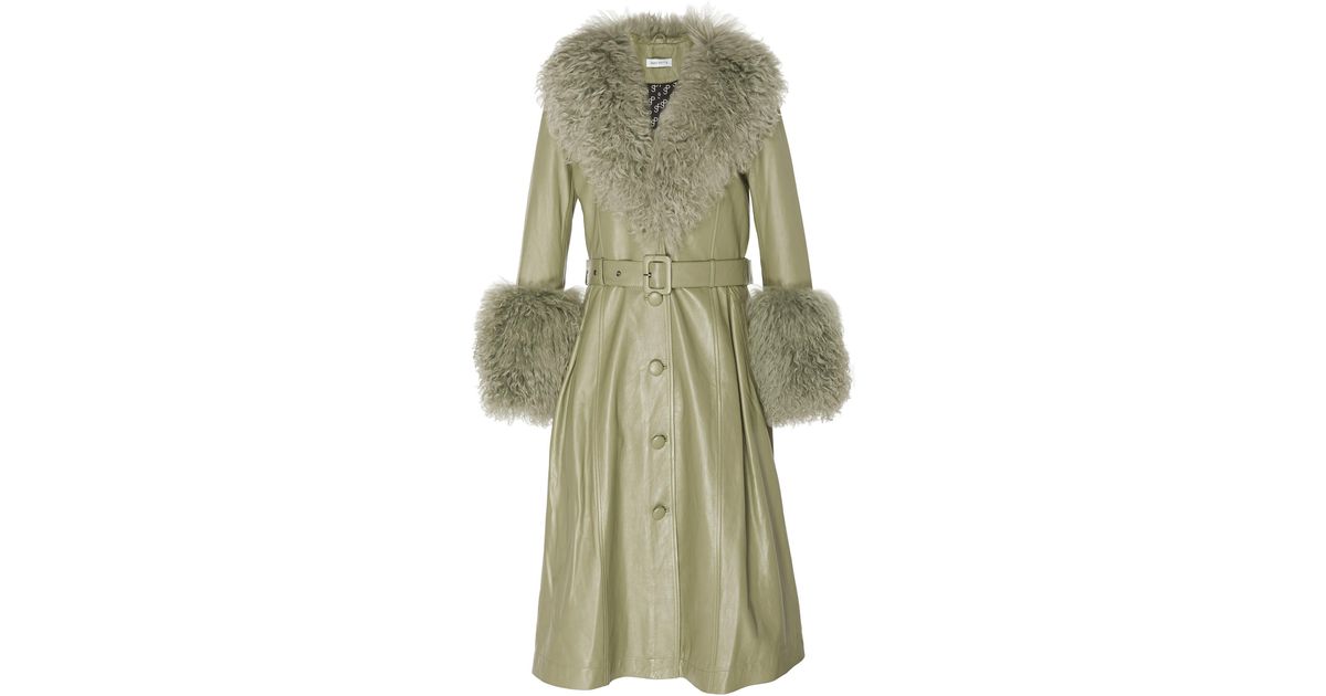 Saks Potts Foxy Shearling-trimmed 