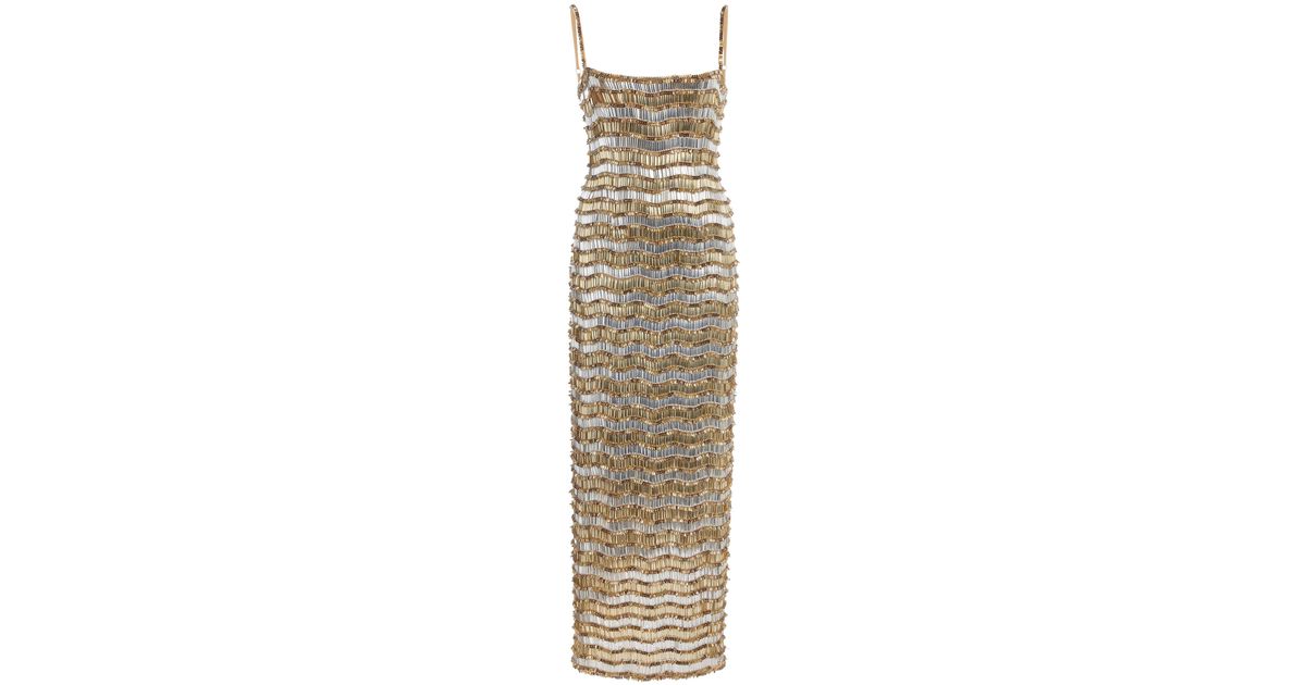 rachel gilbert gold dress Sadie Gold Hand Beaded Corset Gown main image 0