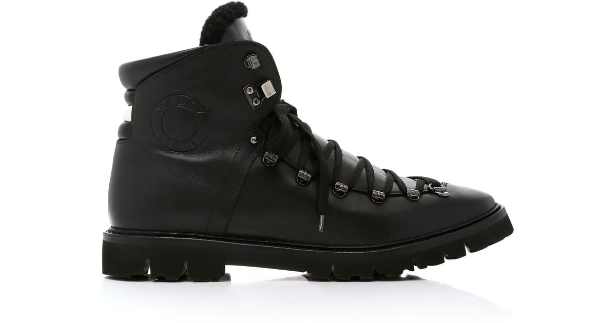 Bally Chack Furtrimmed Hiking Boots in Black for Men Lyst