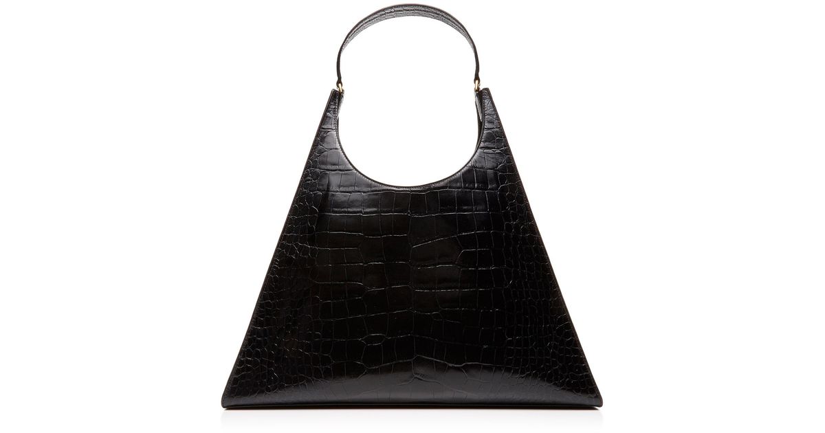 Staud Rey Quilted Leather Shoulder Bag IUCN Water