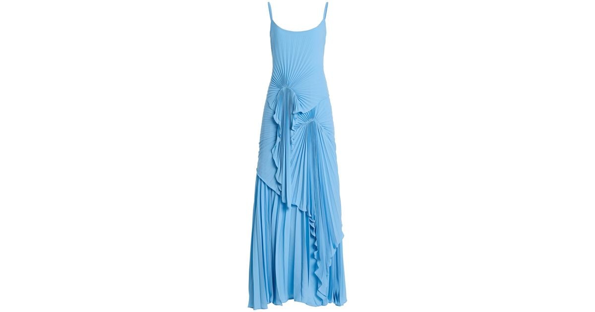 georgia hardinge pleated blue dress Georgia Hardinge Torrent Dress Blue by Georgia Hardinge