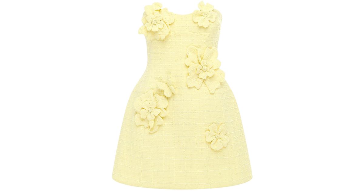 chinese dress ladies Rosario Appliqué Floral Bustier Mini Dress main image 0