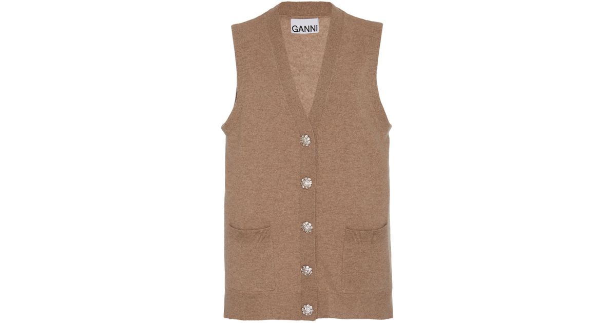 ganni cashmere vest