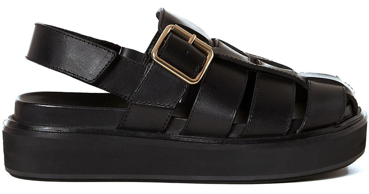 Loeffler Randall Judd Caged Platform Sandals in Black - Lyst