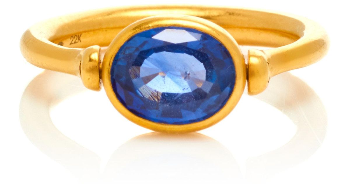 Marie-hélène De Taillac One-of-a-kind Blue Sapphire Swivel Ring | Lyst