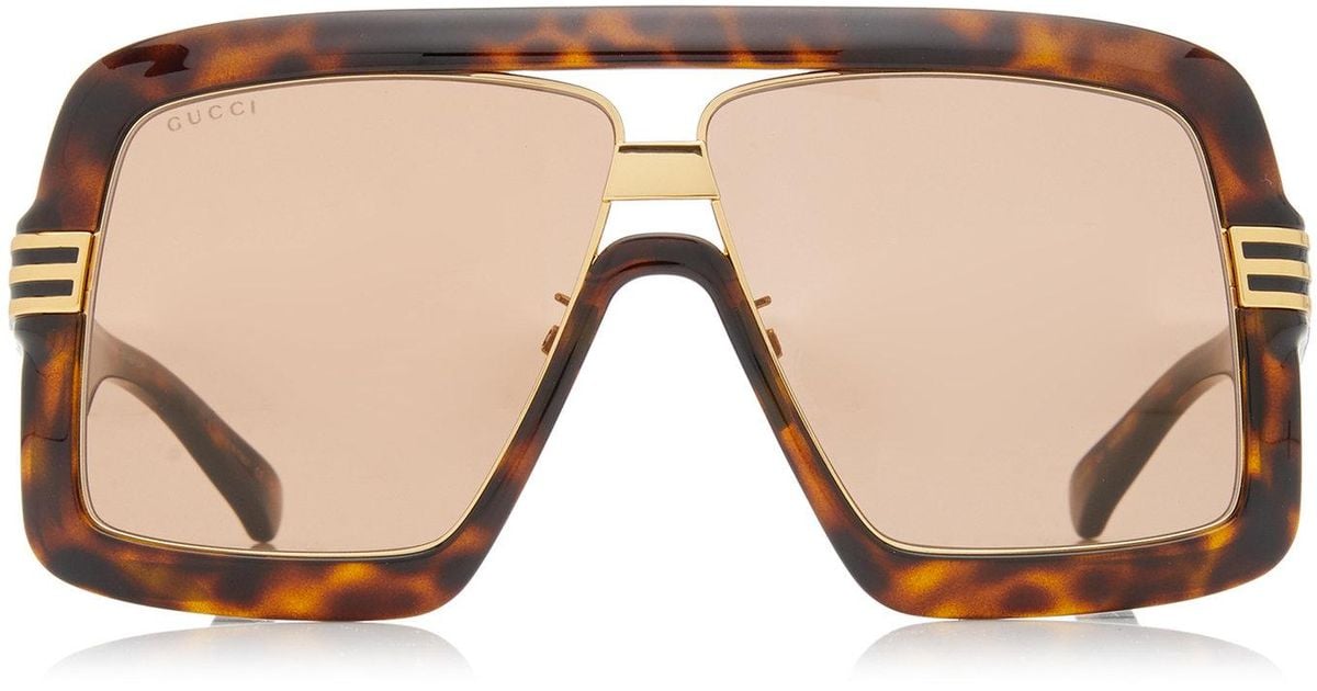 gucci oversized square sunglasses black