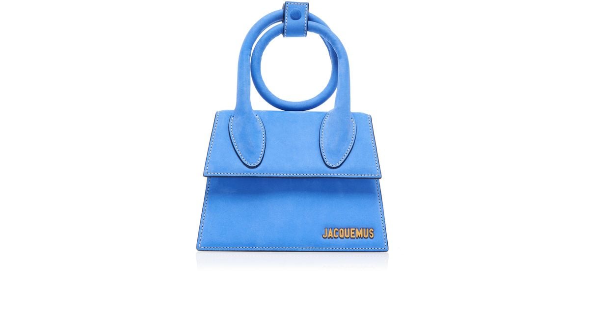 Jacquemus Le Chiquito Noeud Leather Bag in Blue | Lyst Jacquemus Le Chiquito Noeud Leather Bag in Blue | Lyst